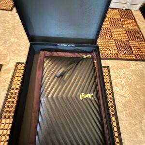 YSL Black and Gold Clutch